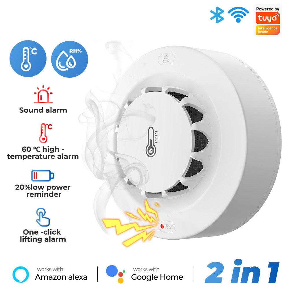 Whole-house Fire and Smoke Alarm Detector Carbon Monoxide Detector