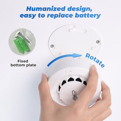 Whole-house Fire and Smoke Alarm Detector Carbon Monoxide Detector